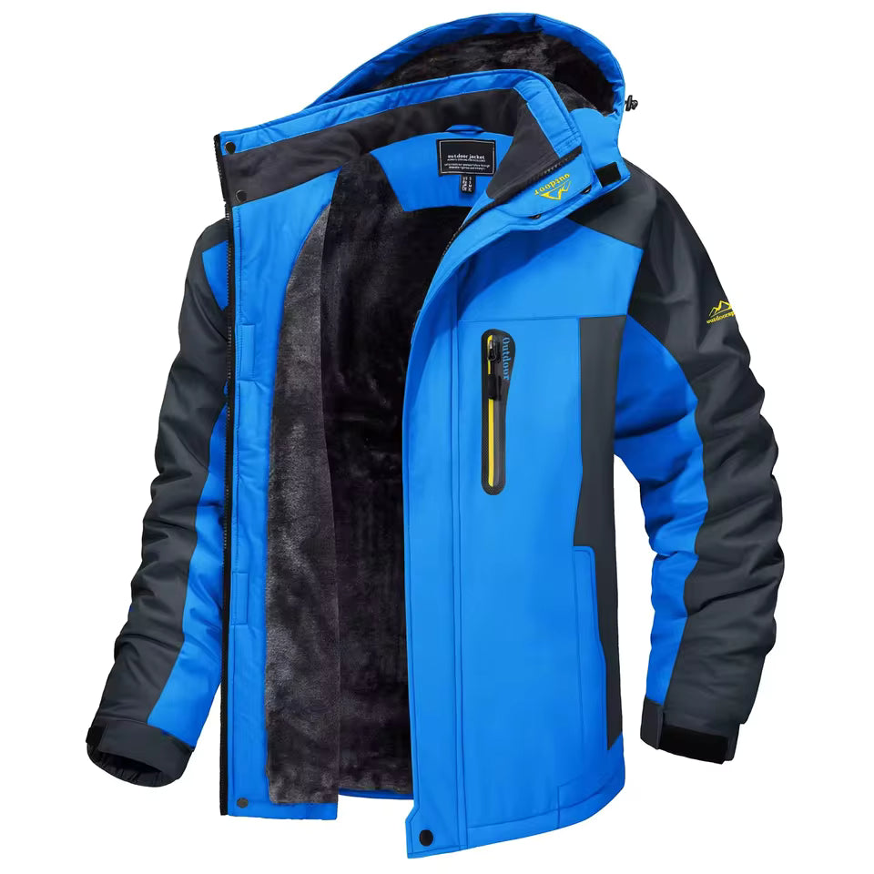 Men’s Waterproof Fleece-Lined Winter Parka