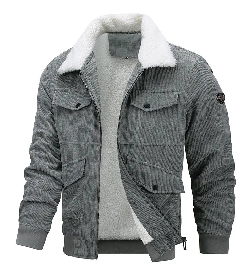 Men’s Fleece Lapel Jacket