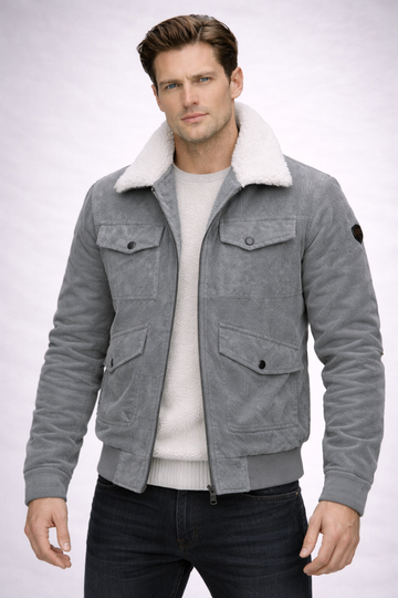 Men’s Fleece Lapel Jacket