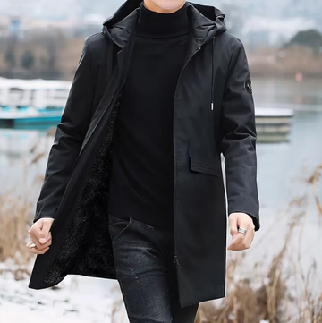 Men’s Plus Size Winter Hooded Coat
