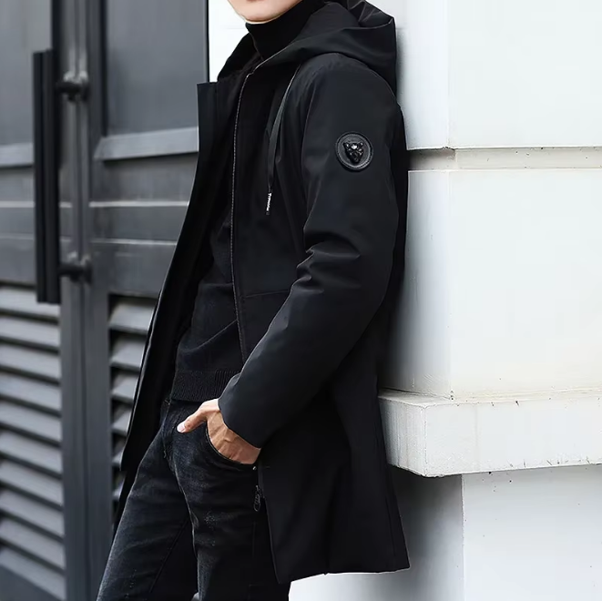 Men’s Plus Size Winter Hooded Coat