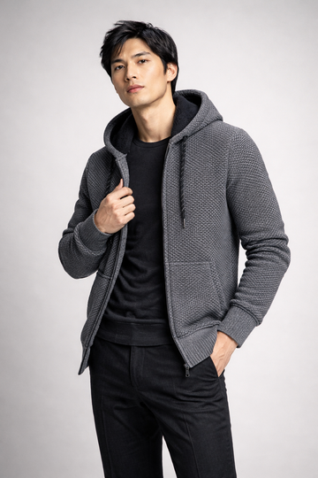 Warm Plush Zip-Up Coat