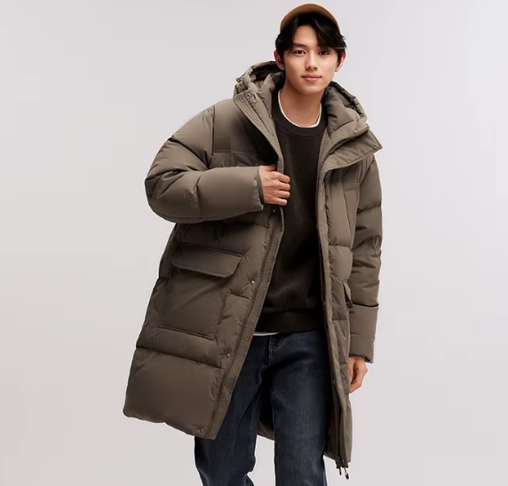 Men’s Long Waterproof Down Jacket