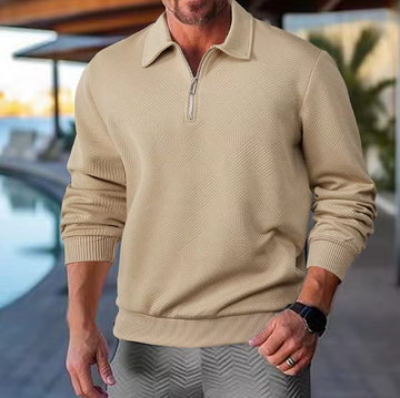 Men’s Long Sleeve Half-Zip Polo - Buy 2 & Get 25% OFF