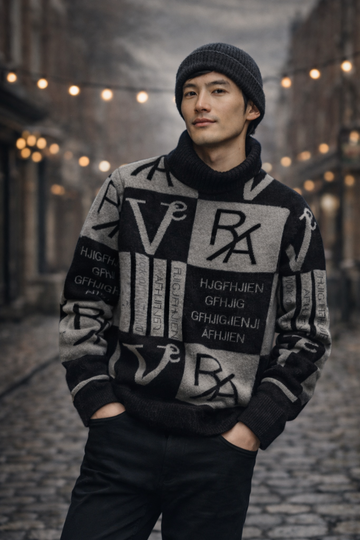 Men’s Striped Knitted Sweater